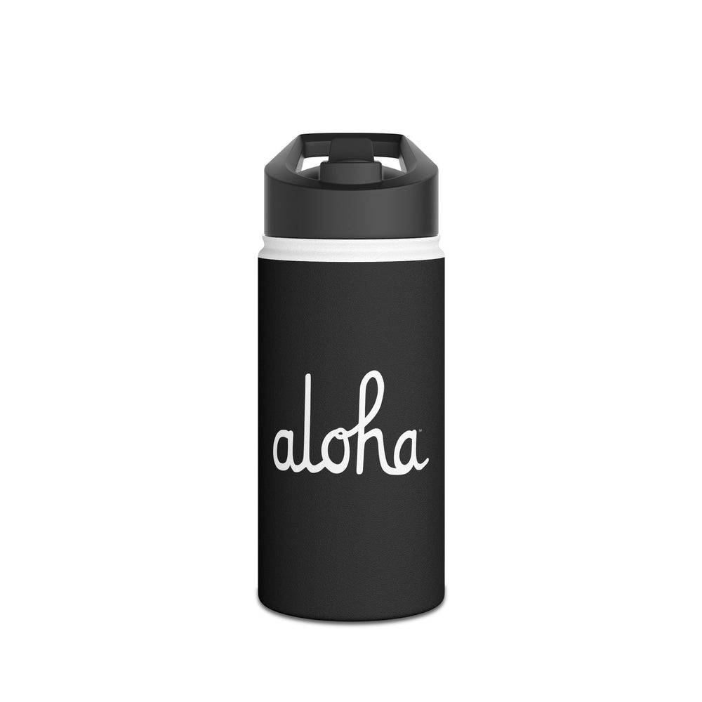 Aloha Script Stainless Steel Water Bottle, Standard Lid ALOHA ARMY
